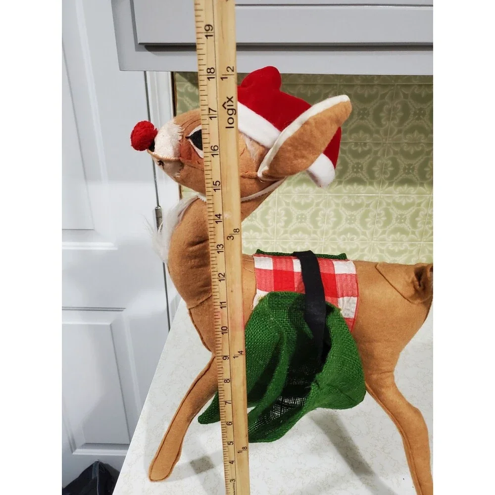 Annalee Mobilitee Doll Poseable Christmas Reindeer Large 18
